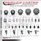 Service Caster 3.5'' Gray Poly Swivel 3/4'' Expanding Stem Caster with Brake SCC-EX20S3514-PPUB-TLB-34 - alternate 2